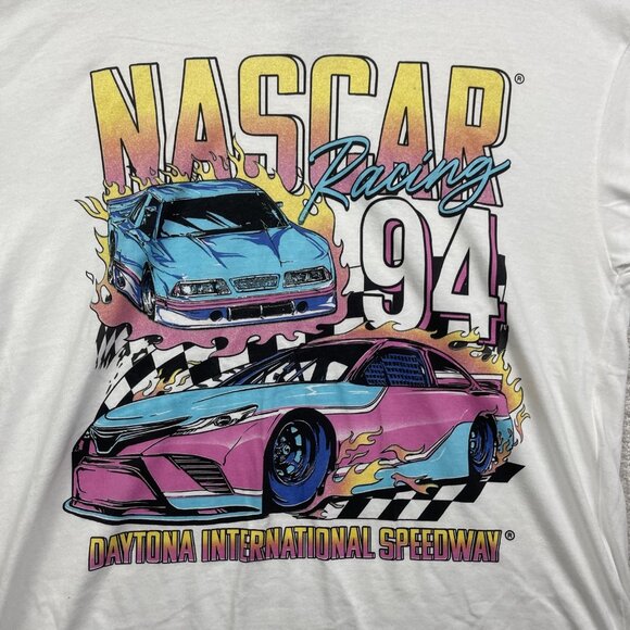 Y2K NASCAR Racing Daytona 500 T-Shirt Size M Racing Car Graphic 90s Style - Picture 6 of 10